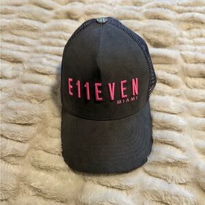 E11EVEN Miami Black and Pink Cap